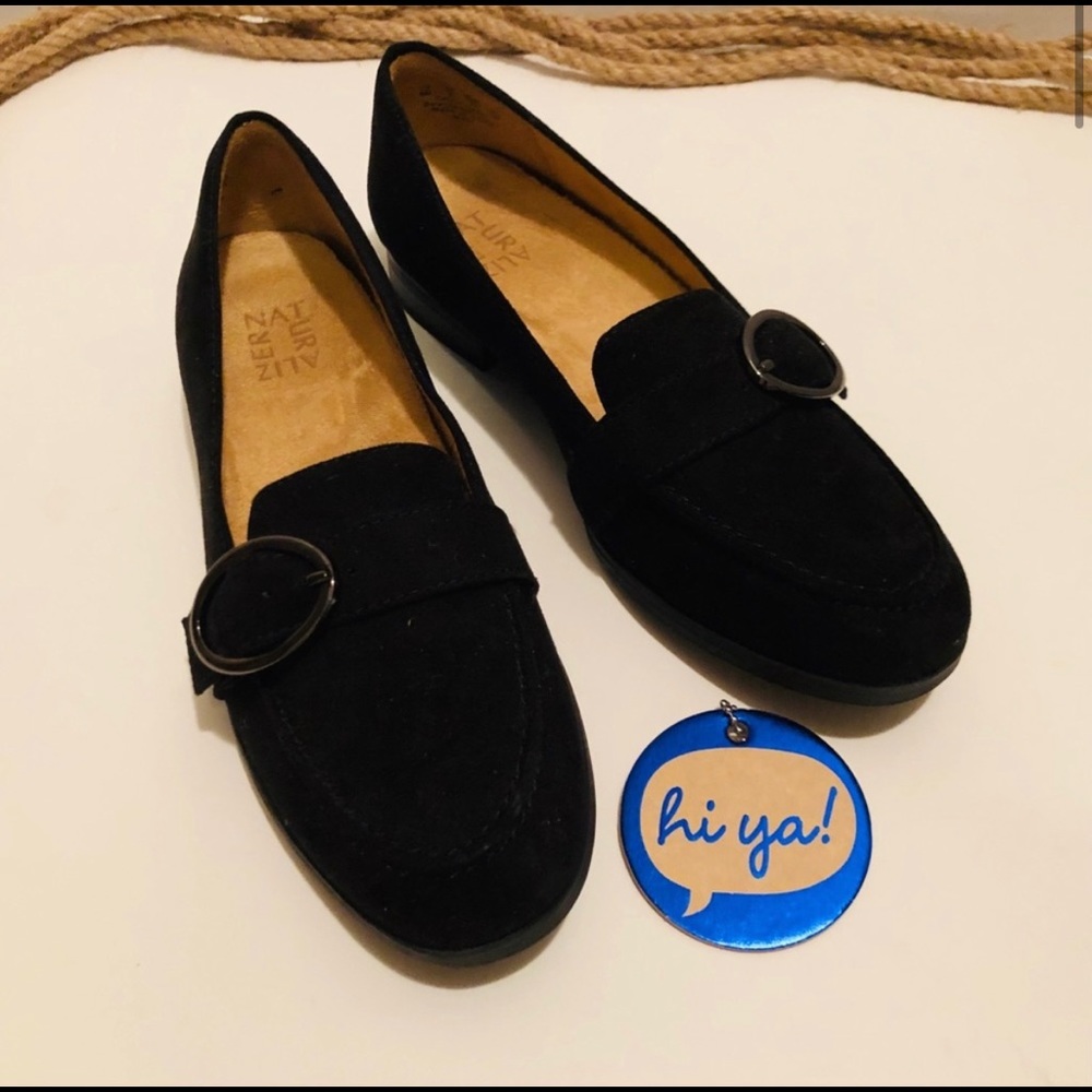 Naturalizer Black suede loafers